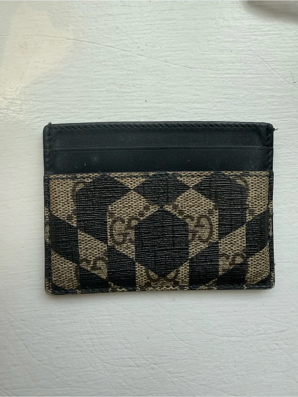 Mens Gucci GG Supreme Card Case